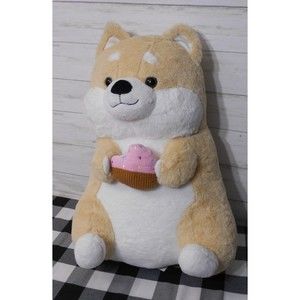 EXC! Birthday Walgreens LARGE Buttery SOFT Sheba Inu Plush Dog Stuffed Animal 23